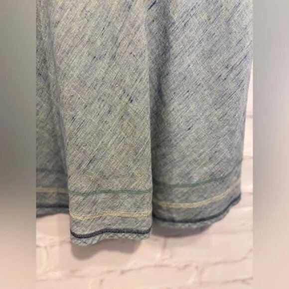 FLAX blue sleeveless top M - Picture 3 of 8